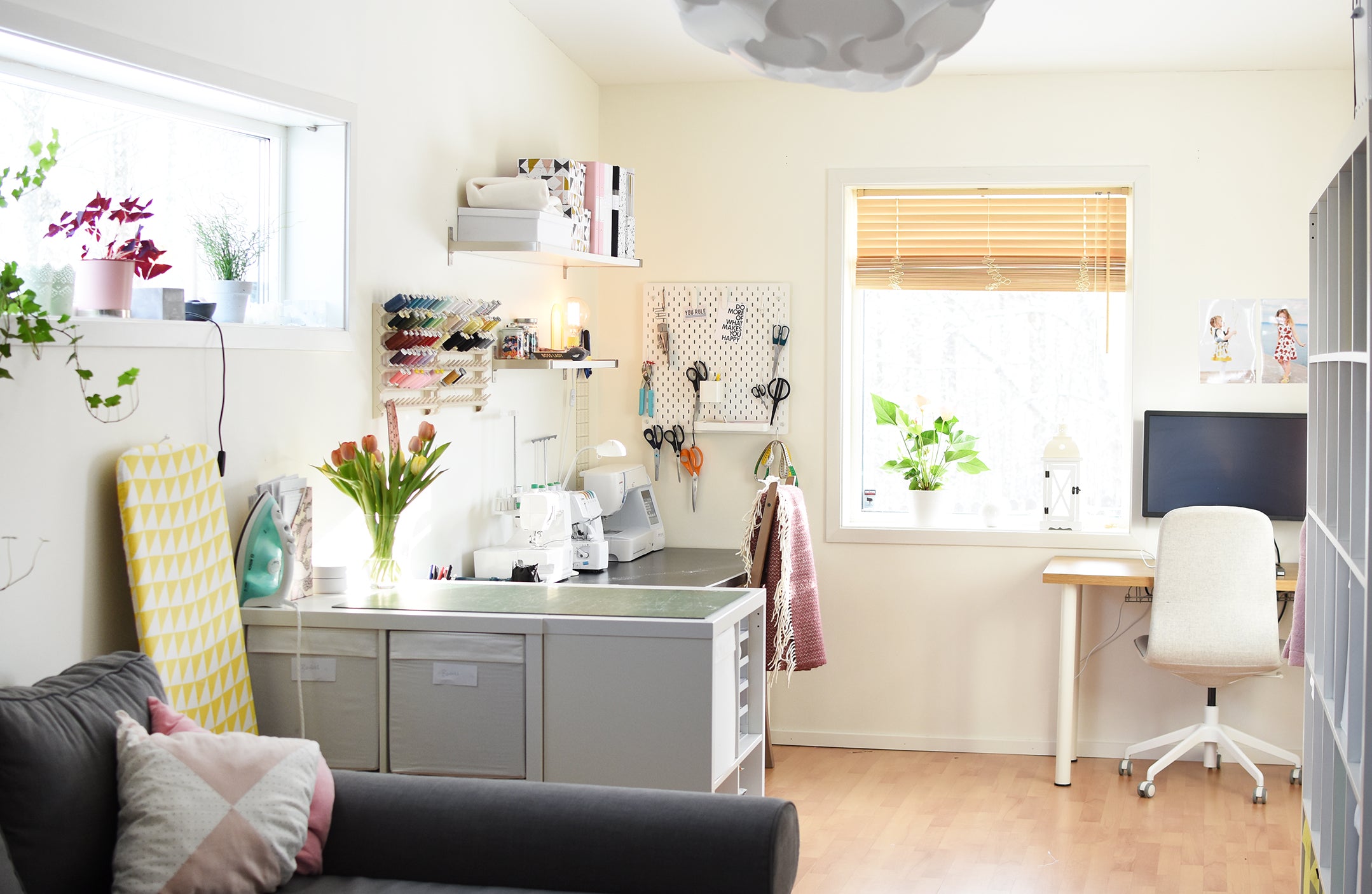 My work space – Threads by Caroline