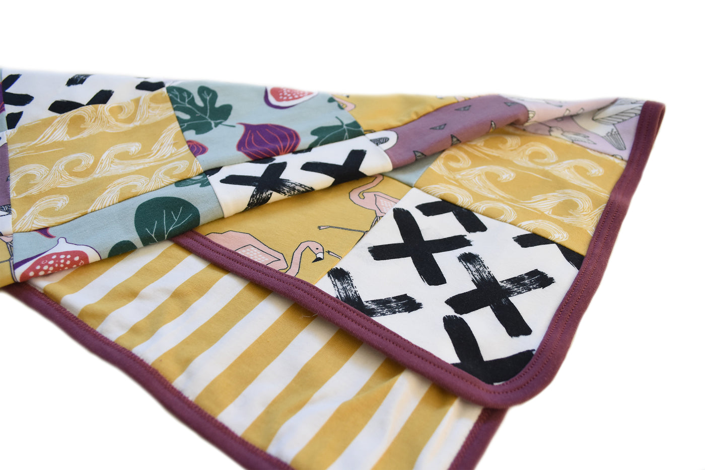 How to sew a patchwork blanket or baby blanket